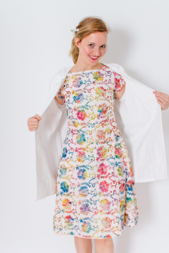 Mein Outfit für die Hochzeit! Selbstgenähter Kastenmantel aus der Burda Easy!