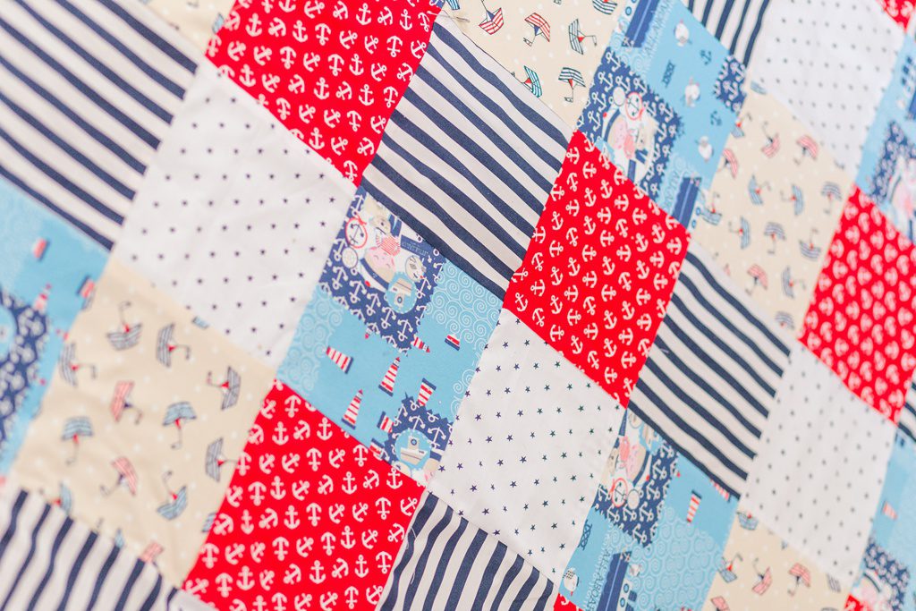 In 4 Schritten zur Babydecke: Steppen