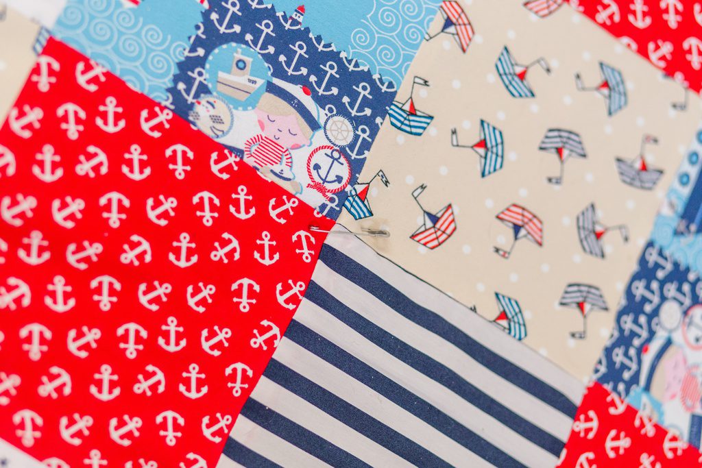 In 4 Schritten zur Babydecke: Steppen