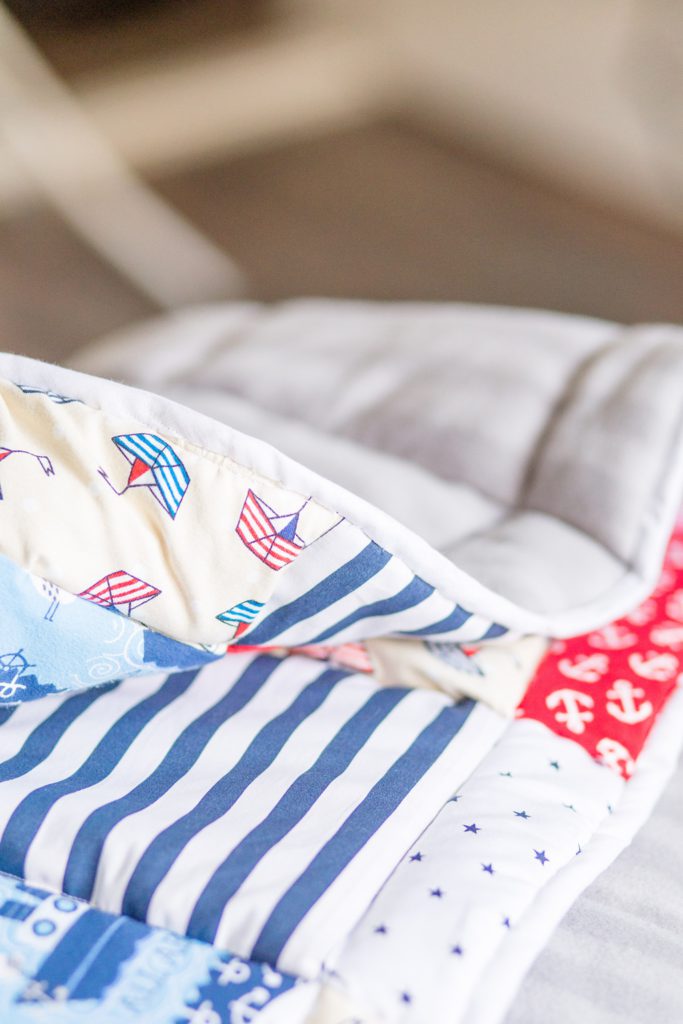 In 4 Schritten zur Babydecke: Binding