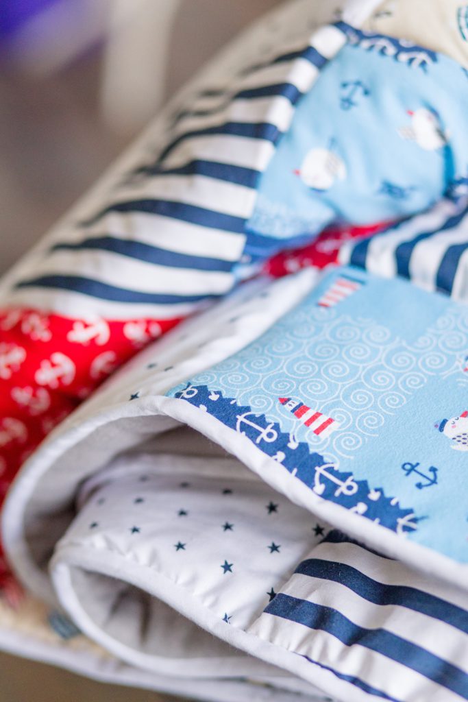 In 4 Schritten zur Babydecke: Binding