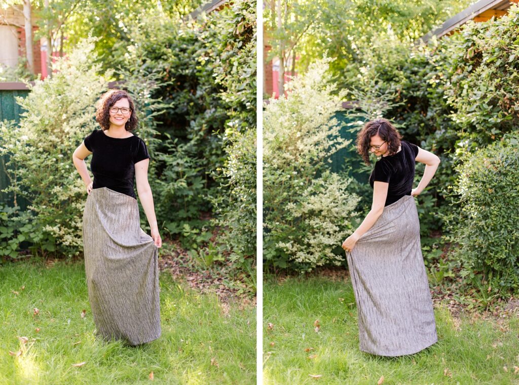 Emilie an Weihnachten - Eine elegante Abendkleid Version von Emilie