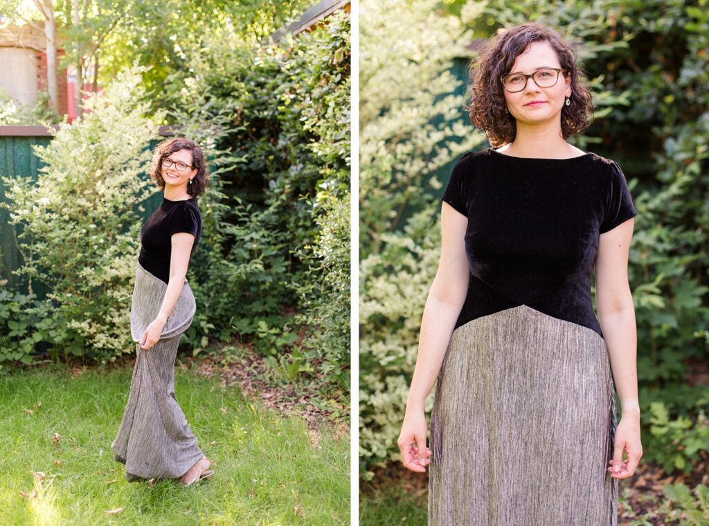 Emilie an Weihnachten - Eine elegante Abendkleid Version von Emilie