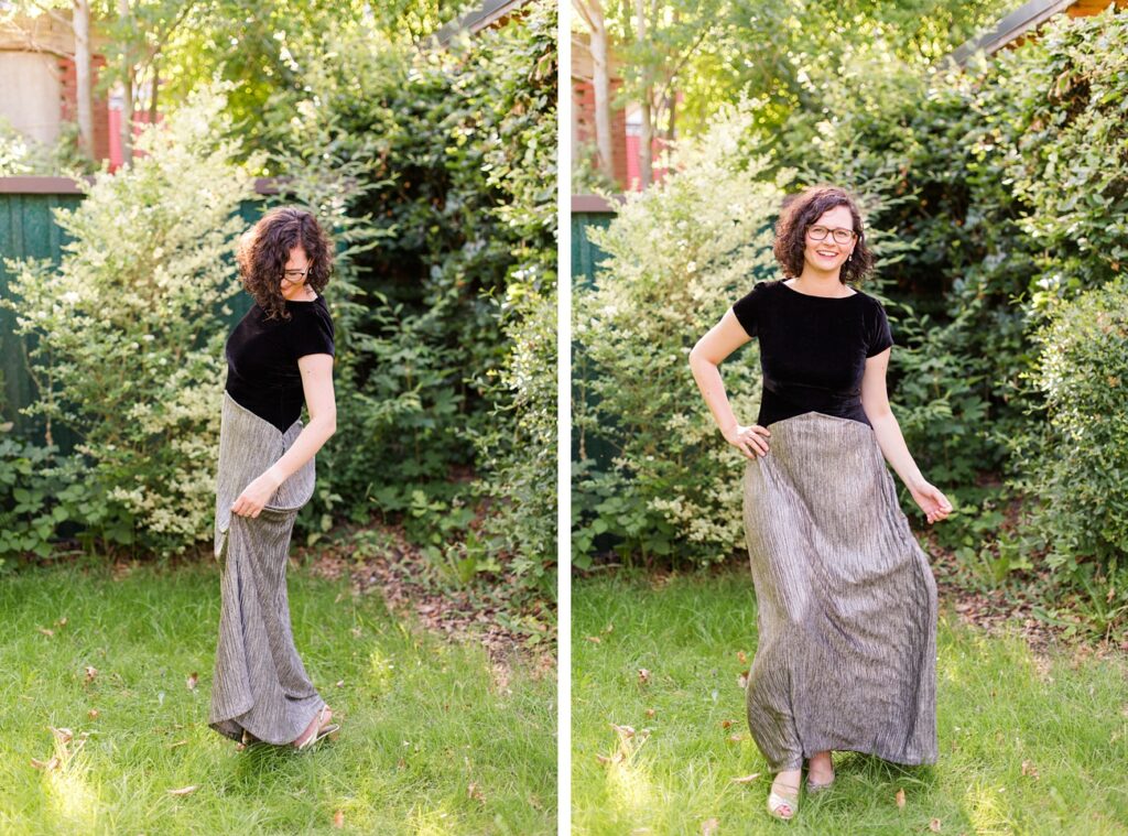 Emilie an Weihnachten - Eine elegante Abendkleid Version von Emilie