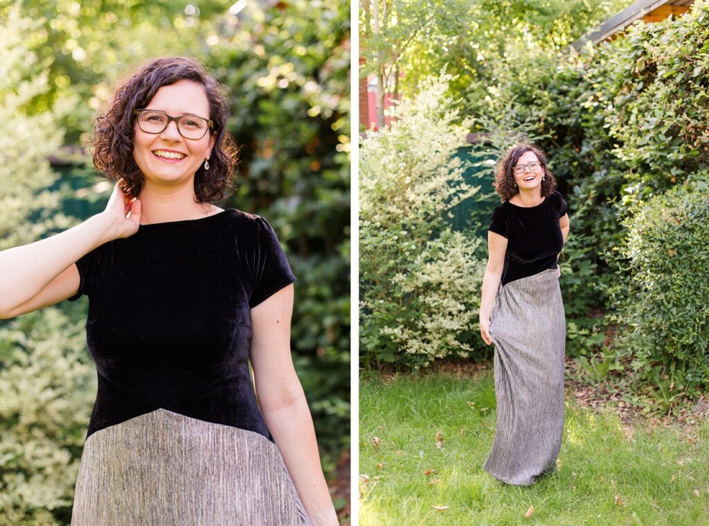 Emilie an Weihnachten - Eine elegante Abendkleid Version von Emilie