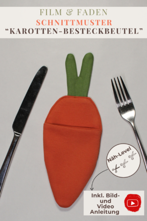 Niedllicher Karotten-Besteckbeutel für die Osterfeiertage!